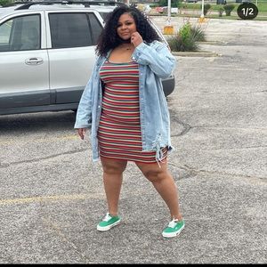 Cuteeee, colorful SHEIN CURVE dress, like new❤️💜🧡💚💙💗